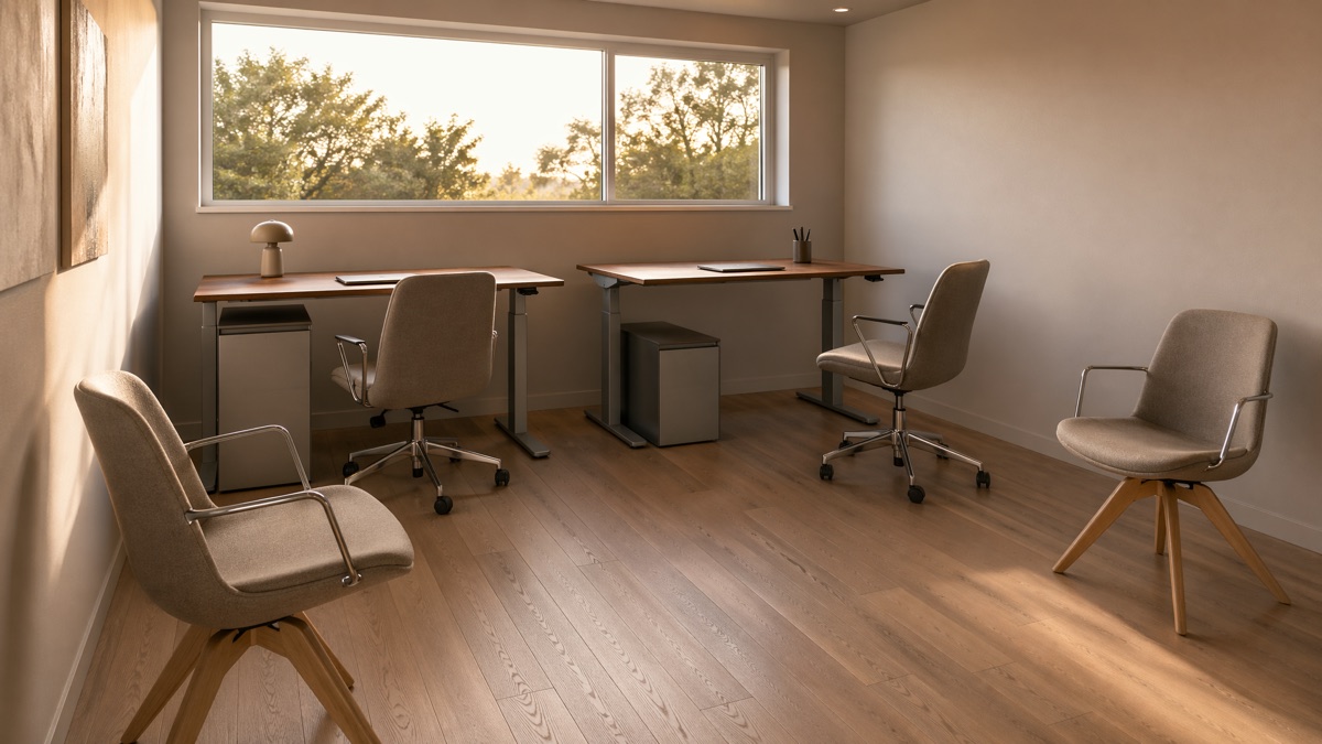 AI-rendered focus room