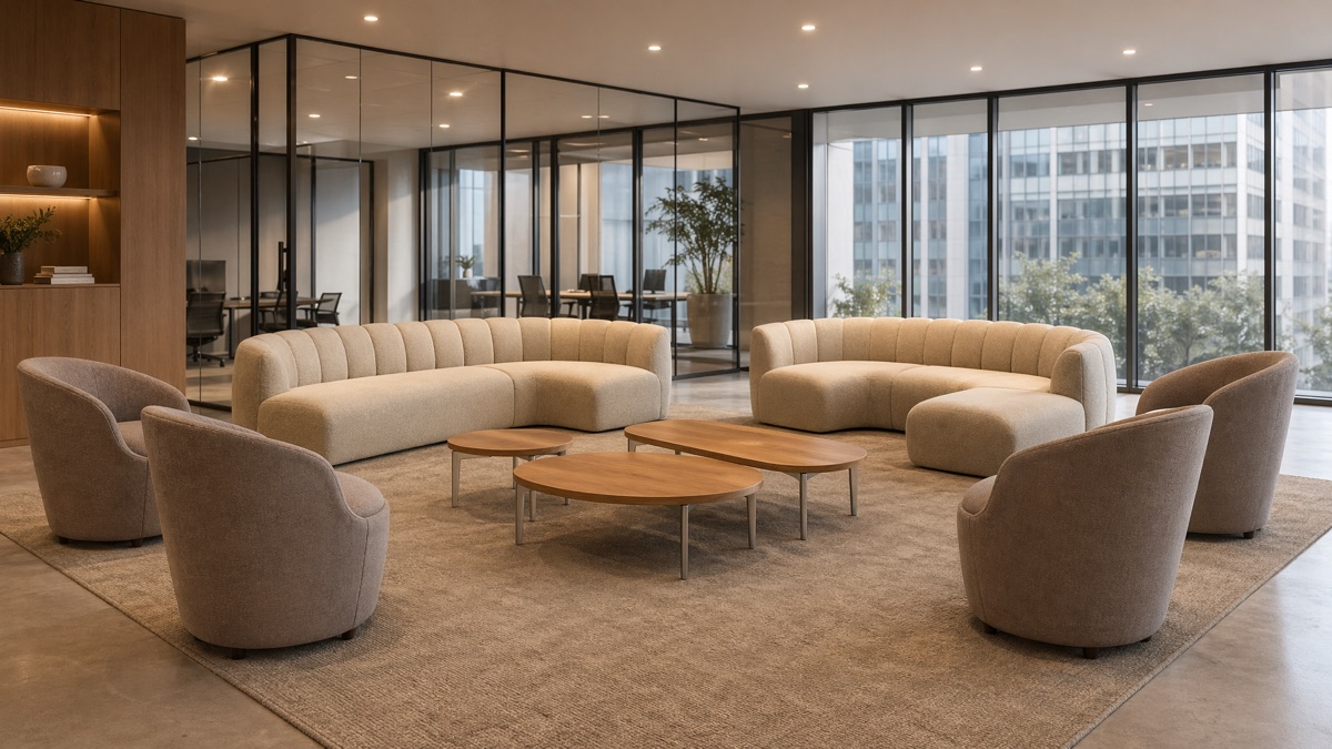 AI-rendered breakout lounge